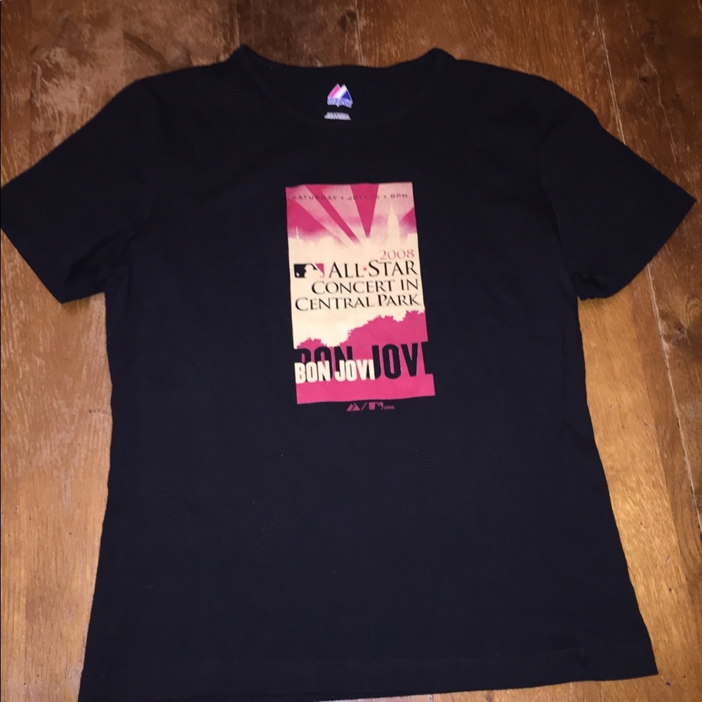 Bon Jovi Concert band tee from show New York MLB